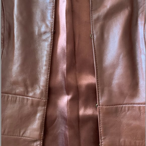 Nicole by Nicole Miller Leather Blazer Jacket | Medium like NEW - Picture 3 of 5